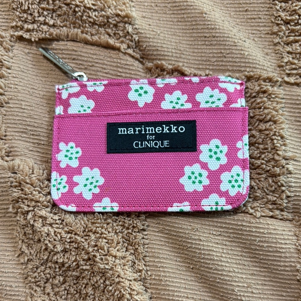 Marimekko for Clinique Pink Floral Pouch
